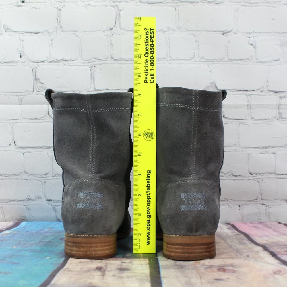 TOM'S Suede Slip on Ankle Boots Size 9.5 / 41 - Picture 7 of 9